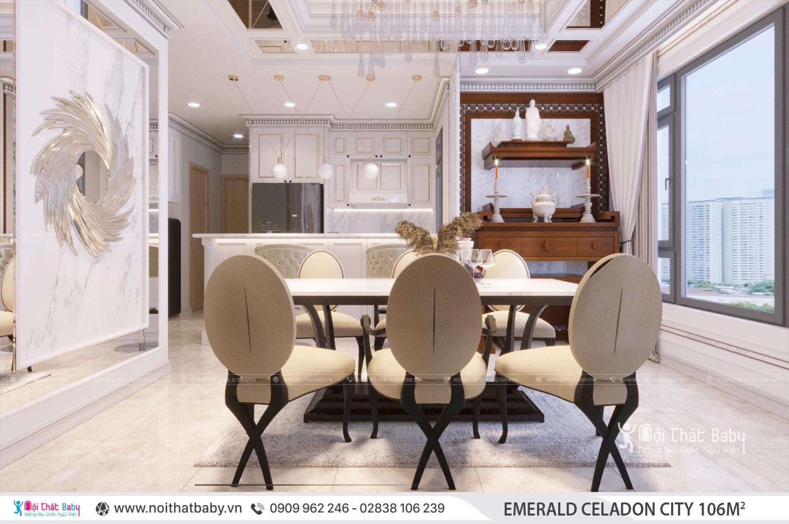 Tổng hợp các mẫu thiết kế nội thất Chung cư Emerald Celadon City
